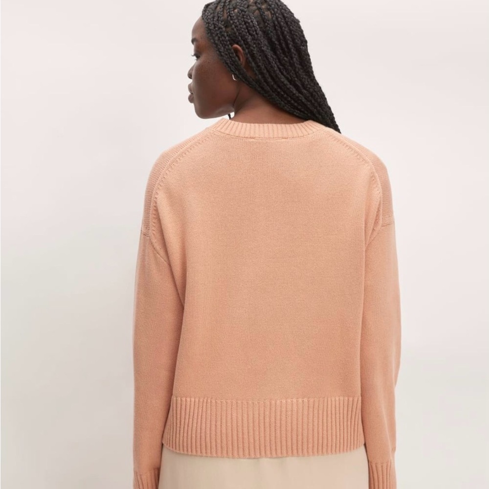 Everlane The Boxy Sweater Cropped Crewneck Knit Small - Picture 6 of 11